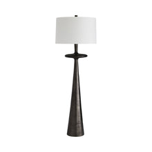 Load image into Gallery viewer, Putney Floor Lamp in Antiqued Aluminum.