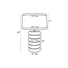 Load image into Gallery viewer, Rambo Table Lamp - line drawing.