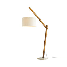 Load image into Gallery viewer, Sarsa Floor Lamp in Natural Teak Wood.