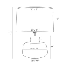 Load image into Gallery viewer, Tabor Table Lamp - line drawing.