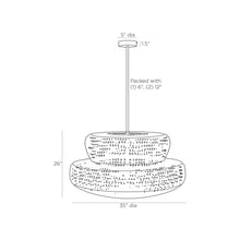 Load image into Gallery viewer, Tanya Chandelier - line drawing.