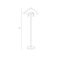 Load image into Gallery viewer, Terrace Floor Lamp - line drawing.