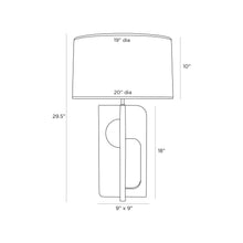 Load image into Gallery viewer, Tevin Table Lamp - line drawing.