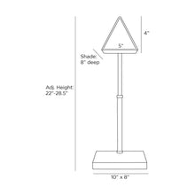 Load image into Gallery viewer, Tyson Table Lamp - line drawing.