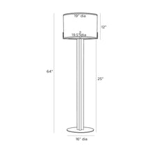 Load image into Gallery viewer, Valiant Floor Lamp - line drawing.