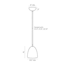 Load image into Gallery viewer, Wade Flush Mount Ceiling Light - line drawing.