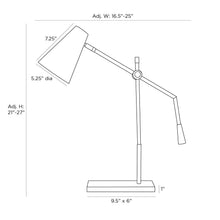 Load image into Gallery viewer, Wayne Table Lamp - line drawing.