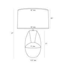 Load image into Gallery viewer, Whaley Table Lamp - line drawing.