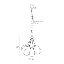 Load image into Gallery viewer, Wilkes Chandelier - line drawing.