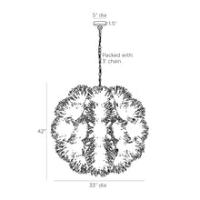 Load image into Gallery viewer, Winona Chandelier - line drawing.