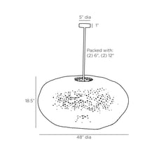 Load image into Gallery viewer, Yara Chandelier - line drawing.