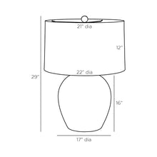 Load image into Gallery viewer, Yukon Table Lamp - line drawing.