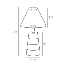 Load image into Gallery viewer, Yuri Table Lamp - line drawing.