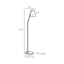Load image into Gallery viewer, Zealand Floor Lamp - line drawing.
