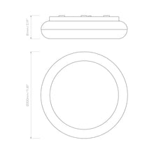 Load image into Gallery viewer, Altea Flush Mount Ceiling Light - line drawing.