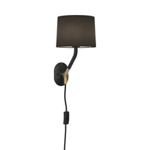Load image into Gallery viewer, Arbor Plug-In Wall Light in Matt Black.