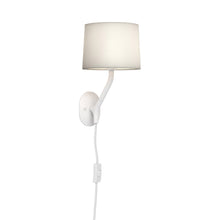 Load image into Gallery viewer, Arbor Plug-In Wall Light in Matt White.
