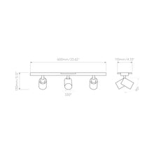 Load image into Gallery viewer, Ascoli Track Light - line drawing.