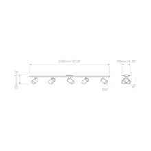 Load image into Gallery viewer, Ascoli Track Light - line drawing.