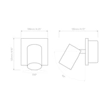 Load image into Gallery viewer, Ascoli Wall Light - line drawing.