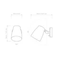 Load image into Gallery viewer, Atelier Wall Light - line drawing.