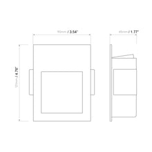 Load image into Gallery viewer, Borgo LED Wall Light - line drawing.