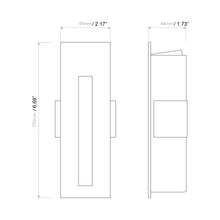 Load image into Gallery viewer, Borgo LED Wall Light - line drawing.