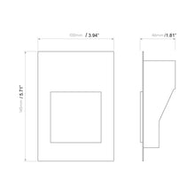 Load image into Gallery viewer, Borgo Trimless LED Wall Light - line drawing.