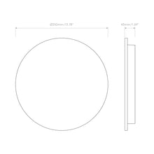 Load image into Gallery viewer, Eclipse LED Wall Light - line drawing.