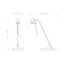 Load image into Gallery viewer, Edward Desk Lamp - line drawing.