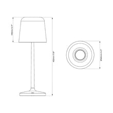 Load image into Gallery viewer, Ella Table Lamp - line drawing.