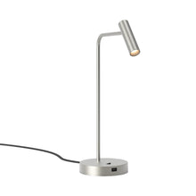 Load image into Gallery viewer, Enna LED Table Lamp in Matt Nickel.