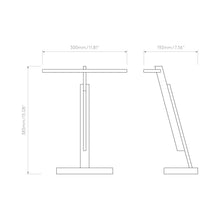Load image into Gallery viewer, Gerit LED Table Lamp - line drawing.