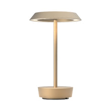 Load image into Gallery viewer, Halo LED Portable Table Lamp in Light Bronze.