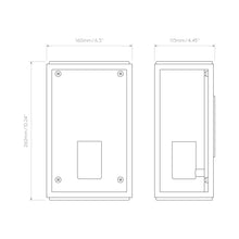 Load image into Gallery viewer, Homefield Outdoor Wall Light - line drawing.