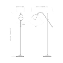 Load image into Gallery viewer, Joel Floor Lamp - line drawing.