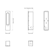 Load image into Gallery viewer, Keta LED Wall Light - line drawing.