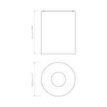 Load image into Gallery viewer, Kos Outdoor LED Recessed Wall Light - line drawing.