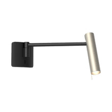 Load image into Gallery viewer, Leda Swing Arm Wall Light in Matt Nickel.
