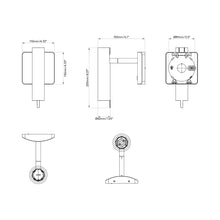Load image into Gallery viewer, Leda Wall Light - line drawing.