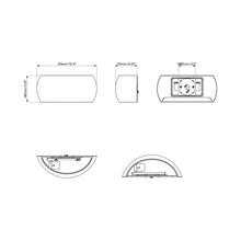 Load image into Gallery viewer, Milo Wall Light - line drawing.