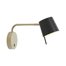 Load image into Gallery viewer, Miura LED Swing Arm Wall Light in Matt Gold/Matt Black.