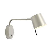 Load image into Gallery viewer, Miura LED Swing Arm Wall Light in Matt Nickel/Matt Nickel.