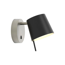 Load image into Gallery viewer, Miura LED Wall Light in Matt Nickel/Matt Black.