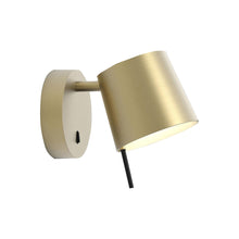 Load image into Gallery viewer, Miura LED Wall Light in Matt Gold/Matt Gold.
