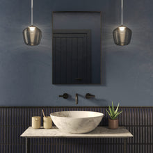 Load image into Gallery viewer, Nara Taper Shade in bathroom.