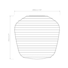Load image into Gallery viewer, Nara Taper Shade - line drawing.