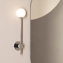 Load image into Gallery viewer, Orb Bath Wall Light in bathroom.