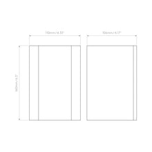 Load image into Gallery viewer, Oslo Outdoor LED Wall Light - line drawing.