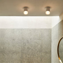 Load image into Gallery viewer, Ottawa Flush Mount Ceiling Light in bathroom.